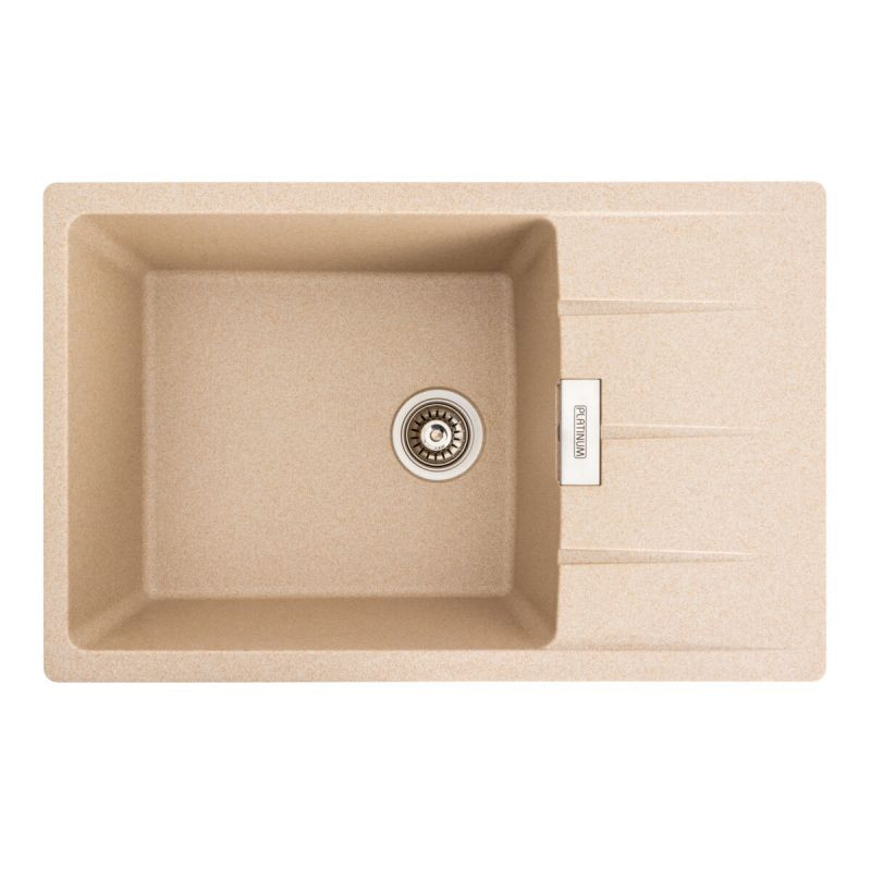 Кухонна мийка Platinum 7850 ROMA матова Сафарі, фото 1