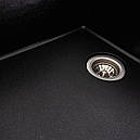 Кухонна мийка Platinum 7850 ROMA матова Чорний металік, фото 3