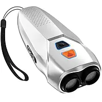 Отпугиватель для собак с фонарем Ultrasonic PU 70 silver