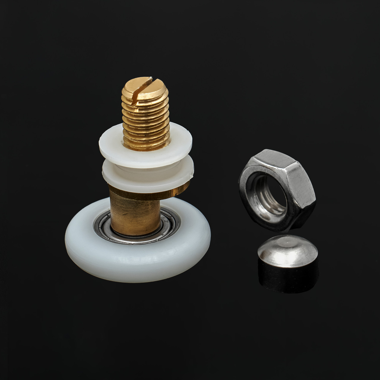 Ролики для душових кабін, гідробоксів N-06D зі знімним колесом.