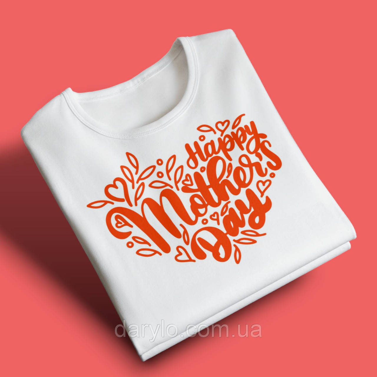 "Happy mother day" футболка для мами, біла