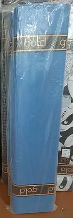 Світло синя однотонна тканина 220 см для пошиття постільної білизни Бязь Gold Lux, рулон 50 м, Пакистан, фото 2