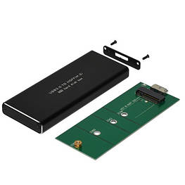 Кишеня зовнішня для M2 NGFF жорсткого диска SSD, 6 Гбс, USB 3.1, метал