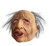 Латексна маска старця Шалений Професор, фото 2