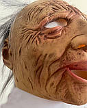 Латексна маска старця Шалений Професор, фото 4