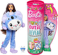 Кукла Barbie Cutie Reveal (Series 6) Kitten (Koala) - Красавица Барби с кроликом в плюшевом костюме коалы