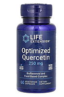 Life Extension, Optimized Quercetin, оптимизированный кверцетин, 250 мг, 60 растительных капсул