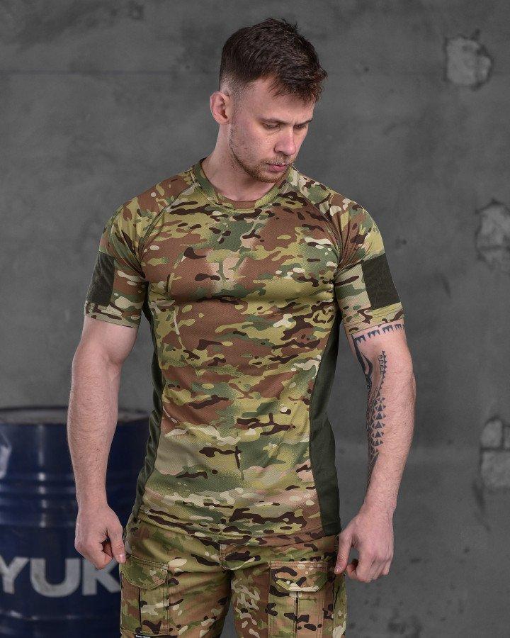 Футболка мультикам SSO CooLPass, тактична футболка мультикам для ЗСУ, військова футболка мультикам