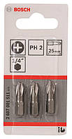 Bosch Біти Extra-Hart PH2, 25мм, 3шт (2.607.001.511)