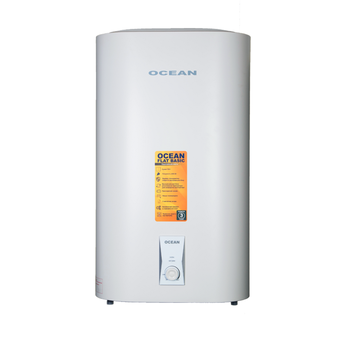 Водонагрівач OCEAN FLAT RZB80M, ET+DT BASIC 80л