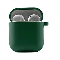 Чехол для наушников EpiK AirPods 1/2 Pine Green Силиконовый с микрофиброй (00000039442_10)