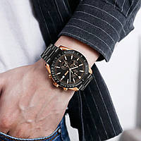 Часы наручные мужские SKMEI 9253RGBK, мужские круглые наручные часы, мужские часы стильные часы RX-237 на руку