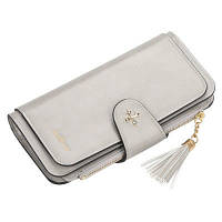 Клатч портмоне гаманець Baellerry N2341, жіночий гаманець маленький шкірозамінник. UW-474 Колір: сірий