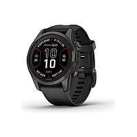 Смарт-часы Garmin fenix 7S Pro Saph Solar, Carbon Gray Ti w/Black Band, GPS (010-02776-11)