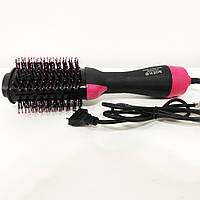 Фен Щетка расчёска 3в1 One step Hair Dryer 1000 Вт 3 режима выпрямитель для укладки волос стайлер с CJ-549