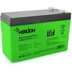 Акумулятор для ДБЖ Merlion G-MLG1275F2 Green 12 V 7.5 Ah