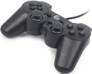 Ігровий джойстик Gembird JPD-UDV-01,вібрація, USB