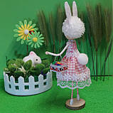 Лялька ручної роботи Пасхальний Зайчик, фото 6