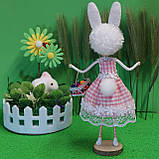 Лялька ручної роботи Пасхальний Зайчик, фото 5