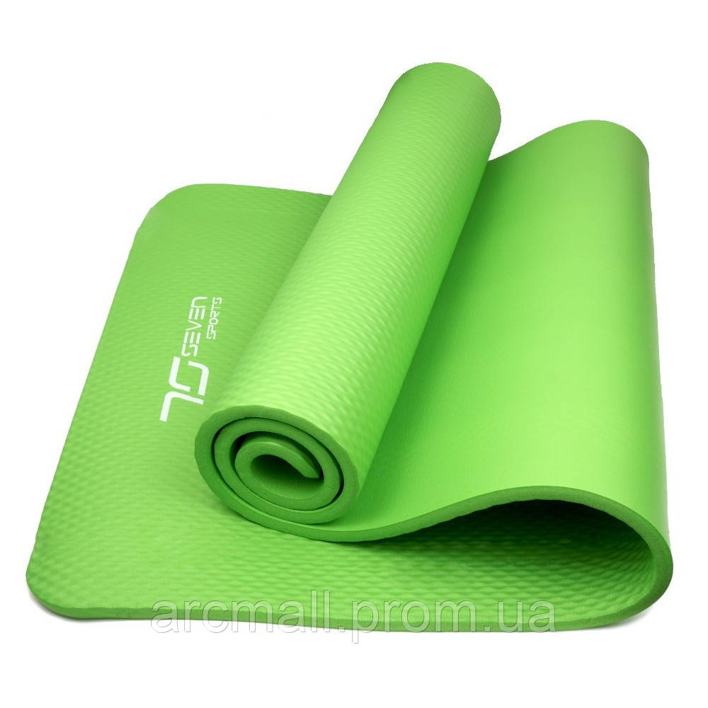 Килимок для йоги та фітнесу 7SPORTS NBR Yoga Mat+ MTS-3 180*60*1.5см Зелений AM, код: 7635246 - фото 2 - id-p2200332252