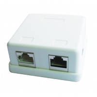 Компьютерная розетка Cablexpert RJ45x2 FTP, cat.5e NCAC-HS-SMB2 d