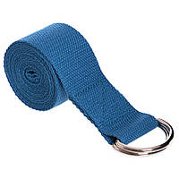Ремінь для йоги Zelart FI-4943 колір синій tn
