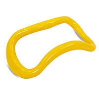 Кільце тренажер круг для йоги YOGA HOOP Zelart FI-8230 колір жовтий tn