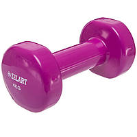Гантели для фитнеса с виниловым покрытием Zelart Beauty TA-5225-4 цвет фиолетовый tn