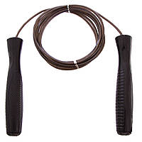 Скакалка скоростная с подшипниками и стальным тросом Zelart SPEED ROPE FI-5106 цвет черный tn