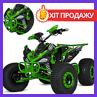 Квадроцикл детский электрический подростковый 1500w Profi HB-EATV1500B-5(MP3) зеленый