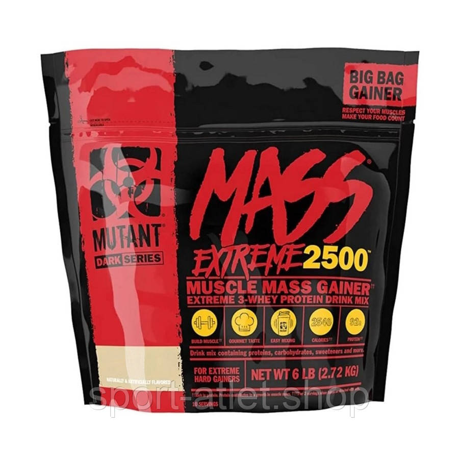 Гейнер Mutant Mass Extreme 2500, 2.72 кг Печиво-крем