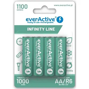 Акумулятор everActive Ni-MH AA/HR06 1100mAh 1.2V 4шт (EVHRL6-1100)