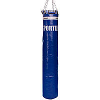 Мешок боксерский Цилиндр с кольцом и цепью SPORTKO MP-4091 цвет синий tn