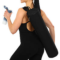 Сумка-чехол для коврика KINDFOLK Yoga bag Zelart FI-6876 цвет черный tn
