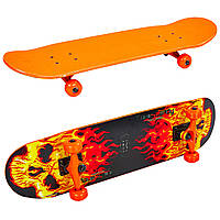 Скейтборд Zelart SK-5615 цвет оранжевый tn