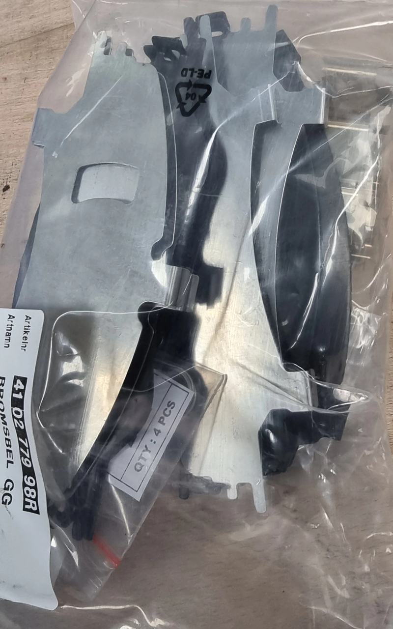 410277998R, колодки гальмові передні дискові Renault Kadjar 2015-> Оригінал Рено Каджар, фото 1