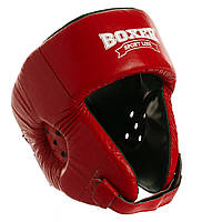 Шлем боксерский открытый кожаный BOXER 2027 размер L цвет красный tn