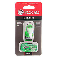 Свисток судейский пластиковый EPIK CMG FOX40-EPIK цвет салатовый tn