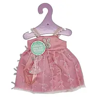 Набор одежды для куклы Bambi Нарядне плаття для ляльки Pink YLC235U повязка с бантиком