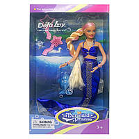 Кукла DEFA 20983 русалка (Синий) детская игрушка куколка Барби