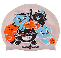 Шапочка для плавания детская CATS M057810 цвет серебряный tn