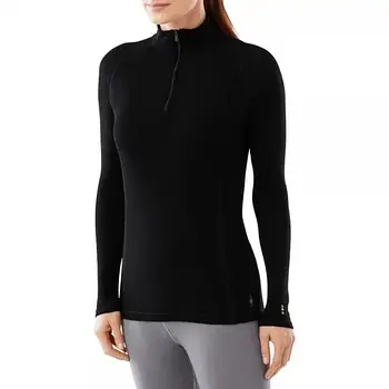 Термофутболка жіноча Smartwool NTS Light 200 Zip T Black, р.L (SW 15080.001-L)