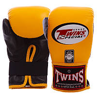 Снарядные перчатки кожаные TWINS TBGL1F размер M цвет желтый-черный tn