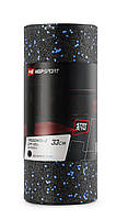 Роллер массажер гладкий заполнен Hop-Sport HS-P033SYG EPP 33 см Черно-синий GS, код: 6596882