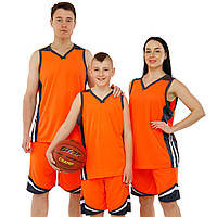 Форма баскетбольная LIDONG L044 размер XS цвет оранжевый-черный tn