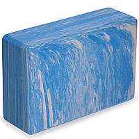 Блок для йоги мультиколор Record FI-5164 цвет синий tn