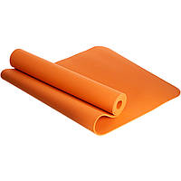 Коврик для фитнеса и йоги Zelart FI-4937 цвет оранжевый tn