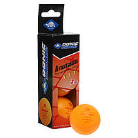 Набор мячей для настольного тенниса 3 штуки DONIC MT-608338 AVANTGARDE 3star оранжевый tn