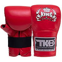 Снарядные перчатки кожаные TOP KING Pro TKBMP-OT размер S цвет красный tn