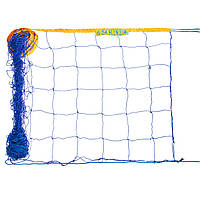 Сетка для волейбола Zelart Эконом15 SO-0942 9x0,9м желтый-синий tn